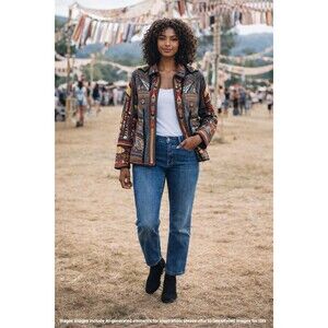 Johnny Was x Sasson Rufus Women's Embroidered Jacket | Size L | Fall 2024